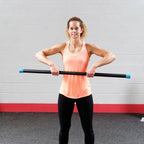 Body-Solid BSTFB15 15 lb Red Padded Weighted Bar - Grip Diameter 1.20", view 2