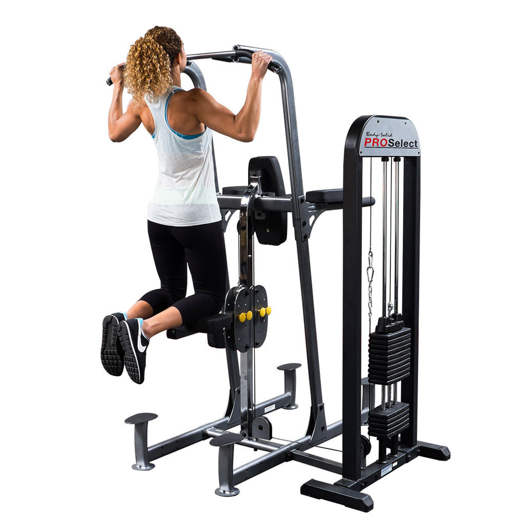 Body-Solid Pro Select Weight Assist Chin-Up / Dip, 310 lb Stack - photo 2