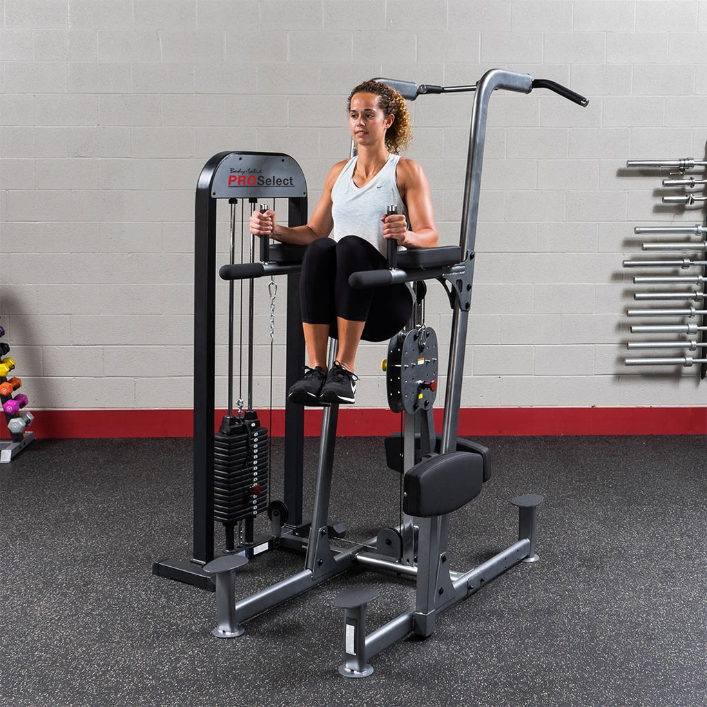 Body-Solid FCD-STK/3 Pro Select Weight Assist Chin-Up / Dip, 310 lb Stack, view 4