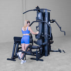 Body-Solid G9B Dual-Stack Home Gym with Leg Press, view 10