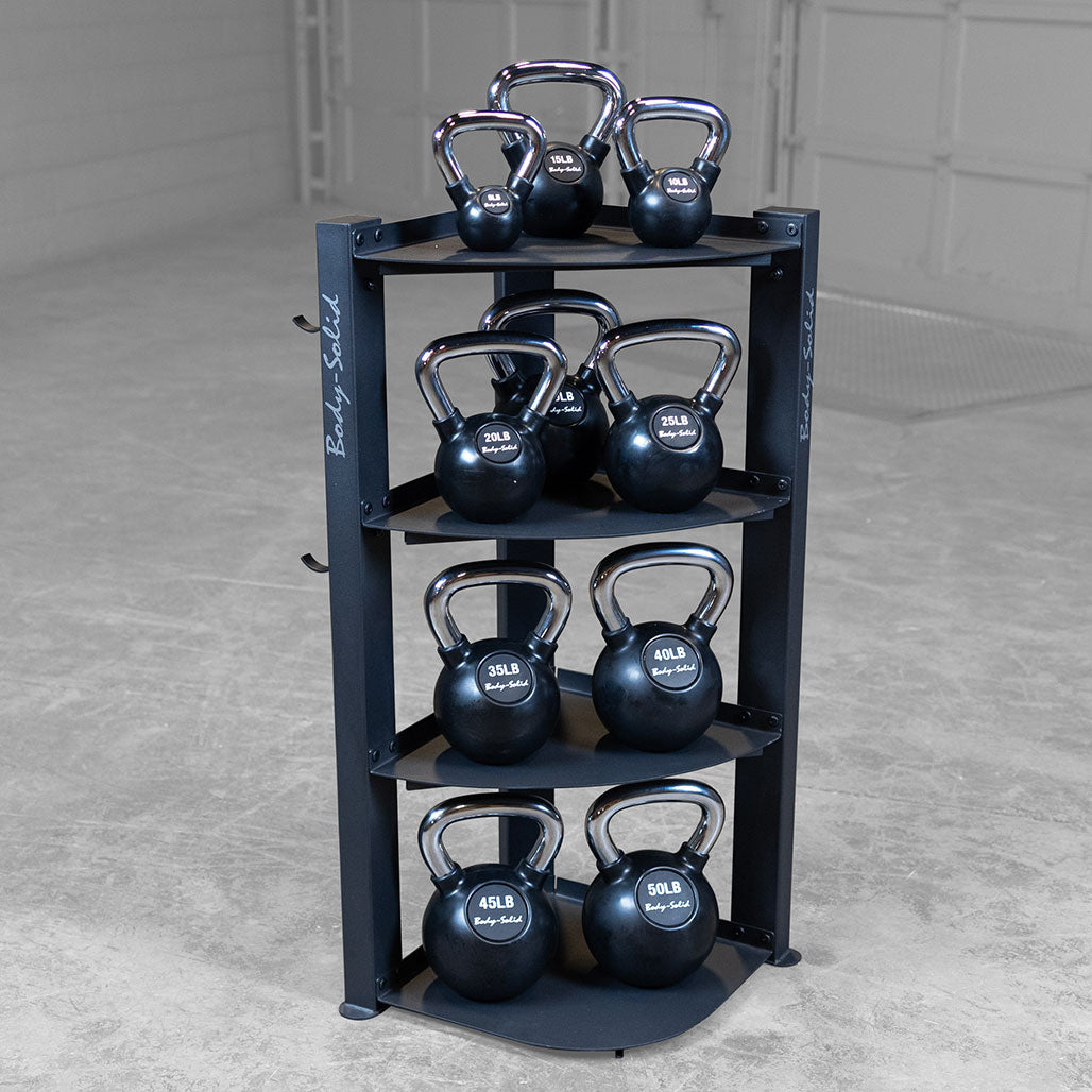 Body-Solid GAR75 Corner Multi Accessory Storage Rack, view 3