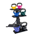 Body-Solid KBVS70PACK Vinyl Coated Kettle Bells Set, One Each 5,8,10,12,15,20, with GDKR50B