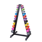 Body-Solid GDR24B 12 pair Vinyl, Neoprene Rack, view 2