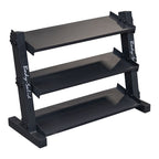 Body-Solid GDR34B 3 Tier Horizontal 34" Vinyl or Neoprene Dumbbell Rack