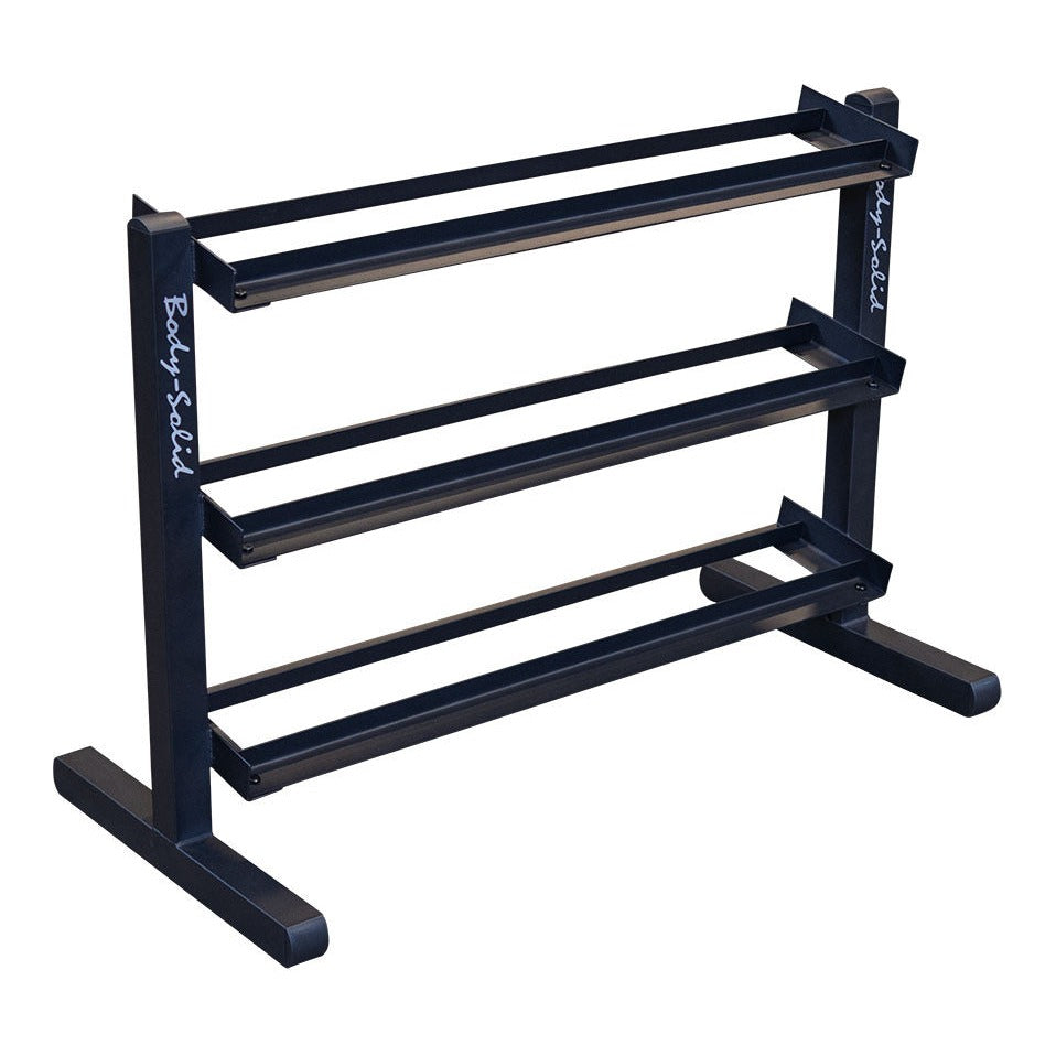 Body-Solid GDR363B Dumbbell Rack, 3 tier Horizontal