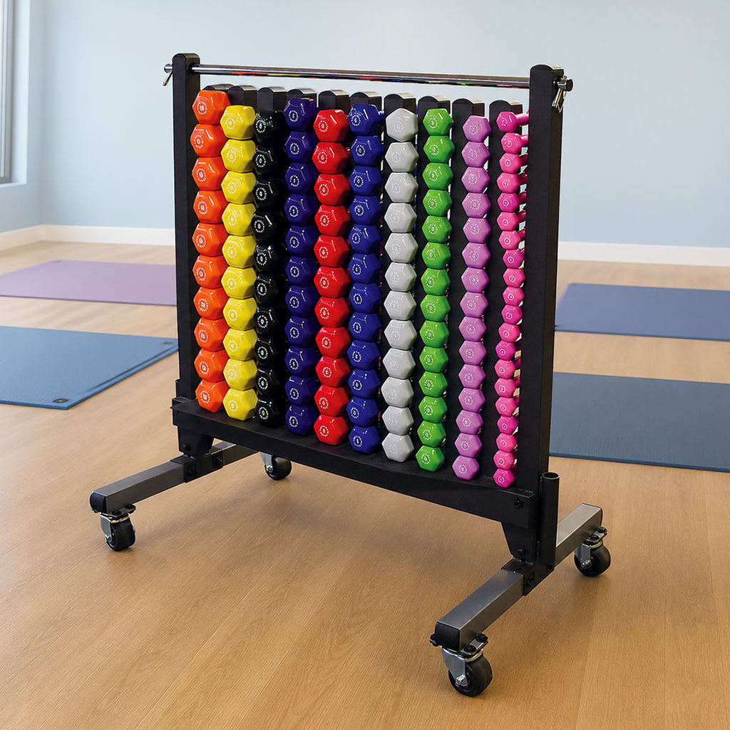 Body-Solid GDR500 Vinyl Dumbbell Rack, view 4