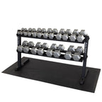 Body-Solid GDR60B 2 Tier Horizontal Dumbbell Rack (Black), view 4