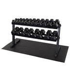 Body-Solid GDR60B 2 Tier Horizontal Dumbbell Rack (Black), view 3