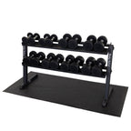 Body-Solid GDR60B 2 Tier Horizontal Dumbbell Rack (Black), view 2