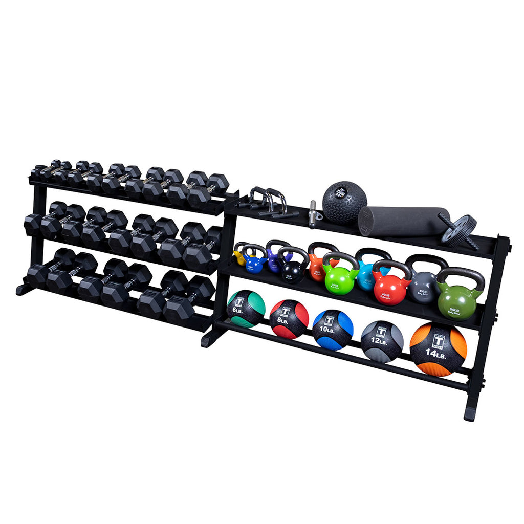 Body-Solid GKRT6B GDR60B Kettlebell Shelf (Black), view 2