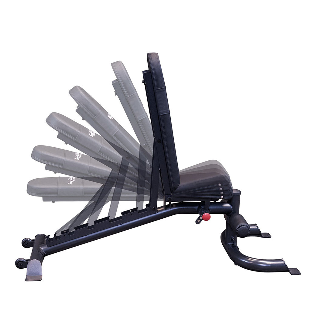 Body-Solid GFID100B Flat/Incline/Decline Bench, Black Frame, view 3