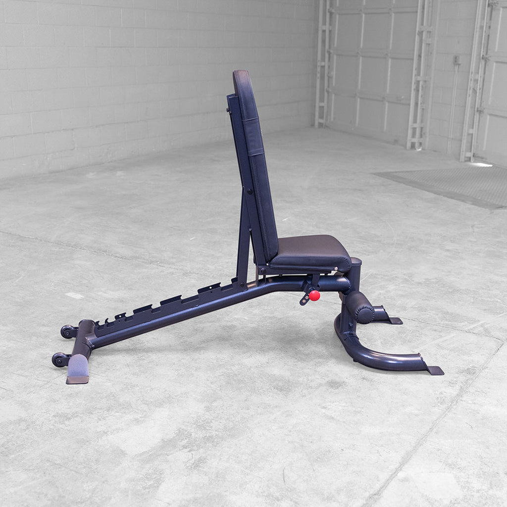 Body-Solid GFID100B Flat/Incline/Decline Bench, Black Frame, view 4