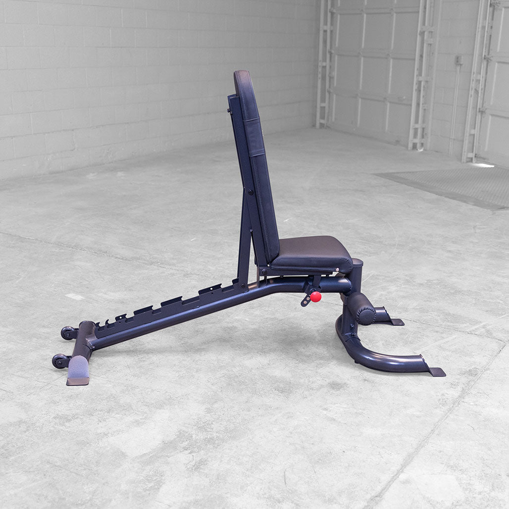 Body-Solid GFID100B Flat/Incline/Decline Bench, Black Frame, view 4