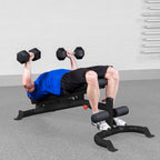 Body-Solid GFID100B Flat/Incline/Decline Bench, Black Frame, view 9