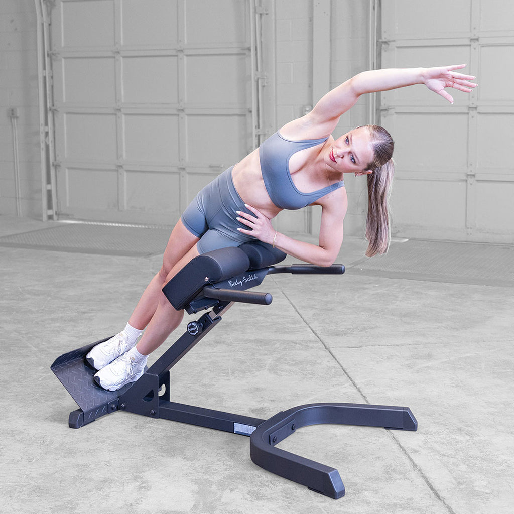 Body-Solid GHYP345B 2"x3" 45 degree back hyper extension, view 5