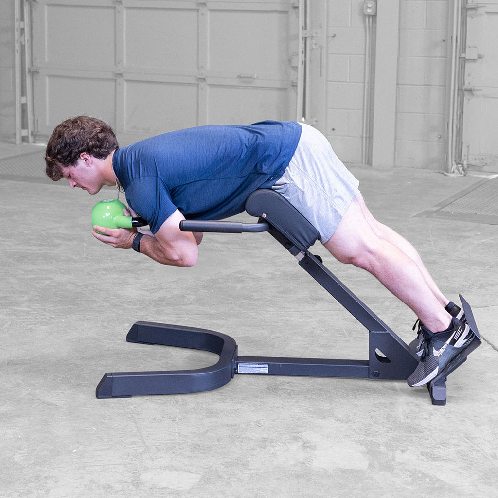 Body-Solid GHYP345B 2"x3" 45 degree back hyper extension, view 3