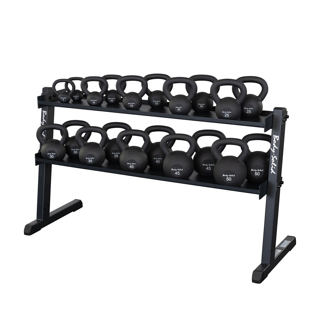 Body-Solid GKR60 2 Tier Horizontal Kettlebell Rack (Black), view 3