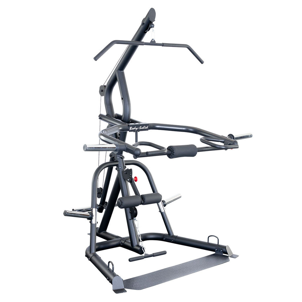 Body-Solid GLGS100 Corner Leverage Gym Package with GFID100 Bench