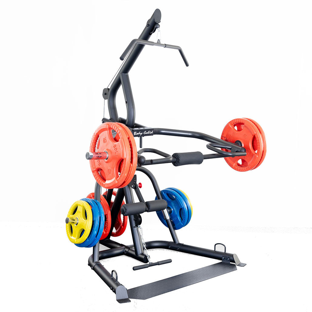 Body-Solid GLGS100 Corner Leverage Gym Package with GFID100 Bench, view 2
