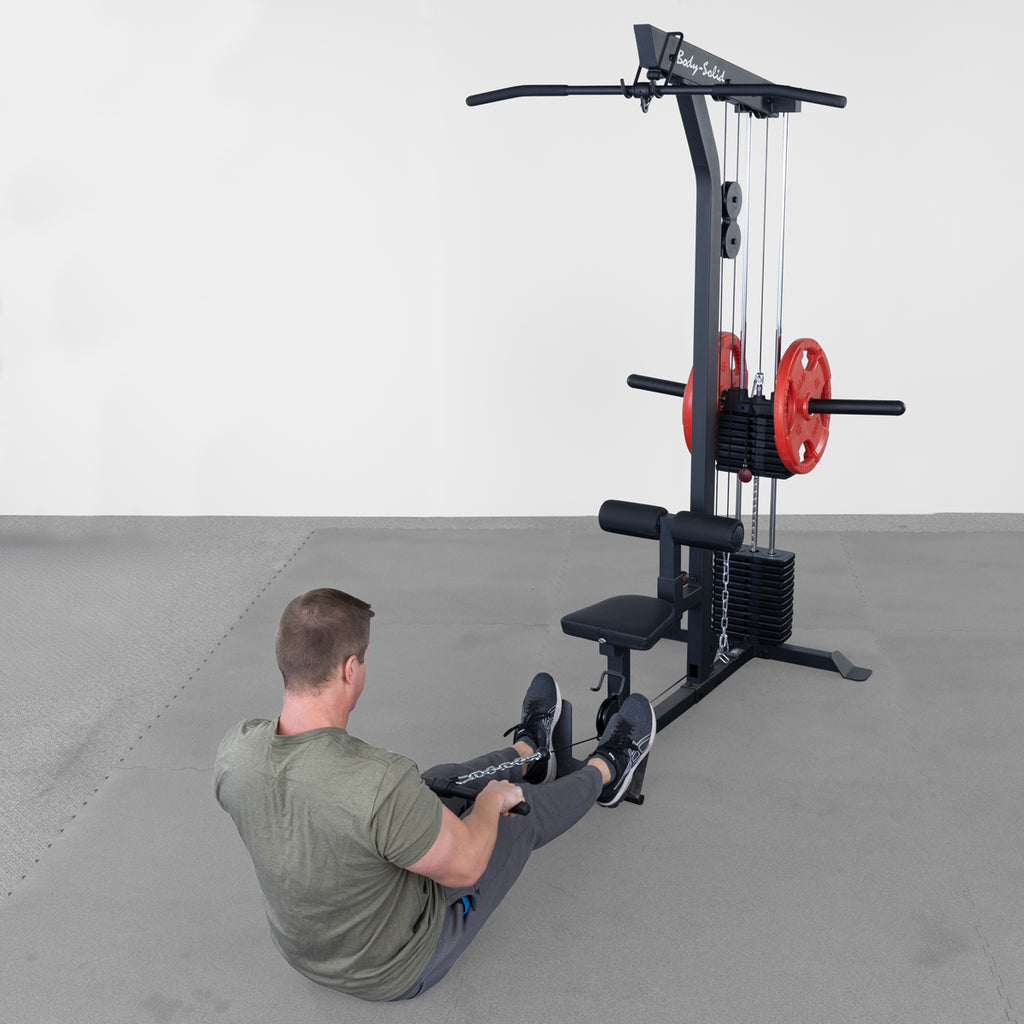 Body-Solid GLM85B Lat Machine, Low Row, Plate Loaded, view 8