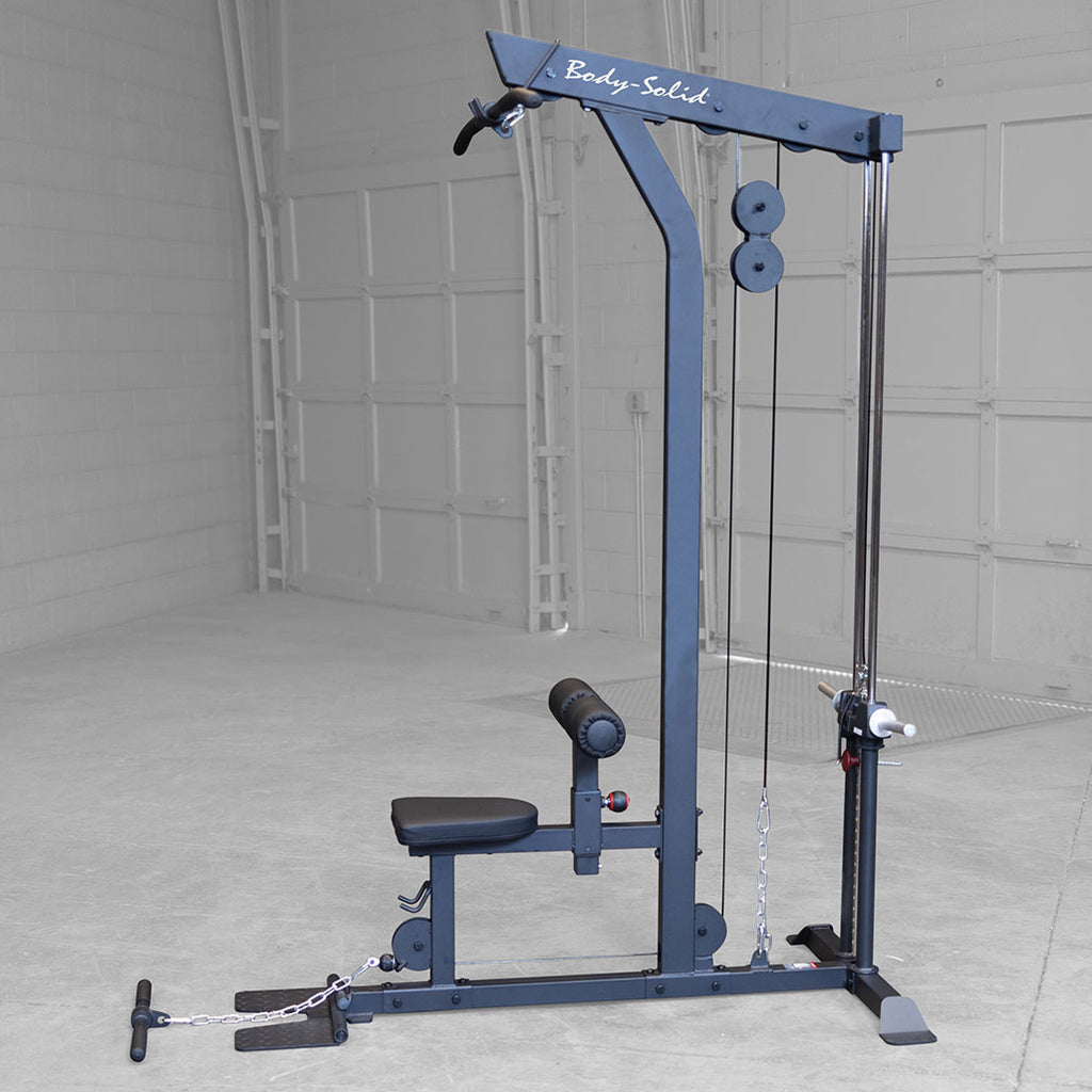 Body-Solid GLM85B Lat Machine, Low Row, Plate Loaded, view 9