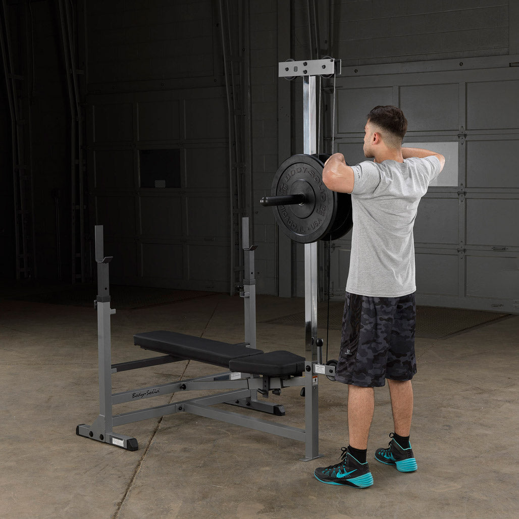 Body-Solid GLRA81B Lat Pull Down/Seated Row Attachment for Benches, view 4