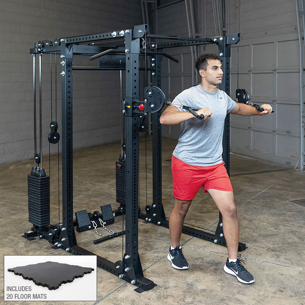 Body-Solid Elite Power Rack with Dual-Stack Functional Trainer Package - photo 2