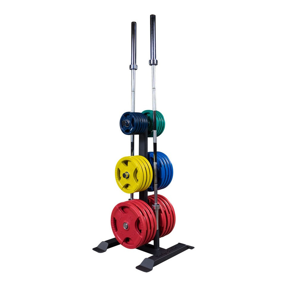Body-Solid GWT56 Olympic Plate Tree and Bar Holder, view 4