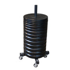 Body-Solid GWT86 Vertical Oly Plate Tree w Casters, view 3