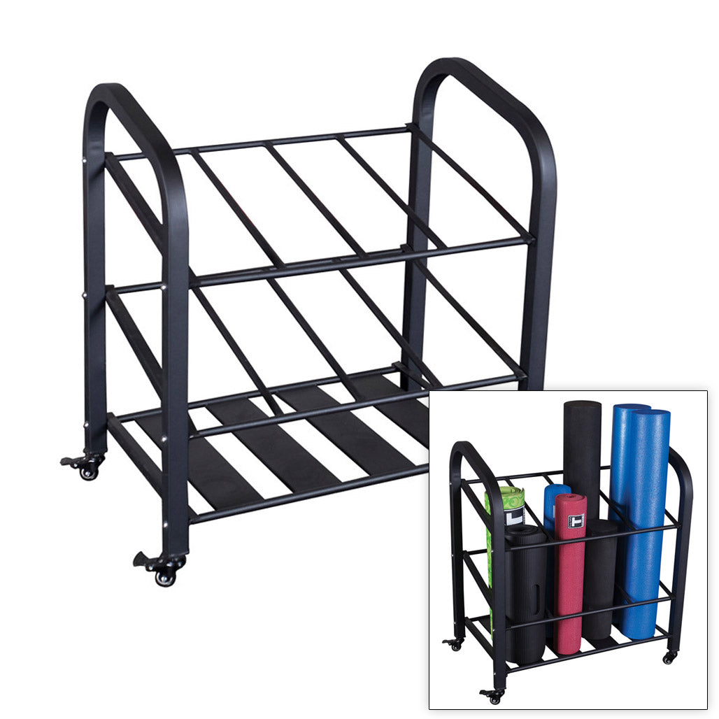 Body-Solid GYR500 Mat/Roller Storage, view 3