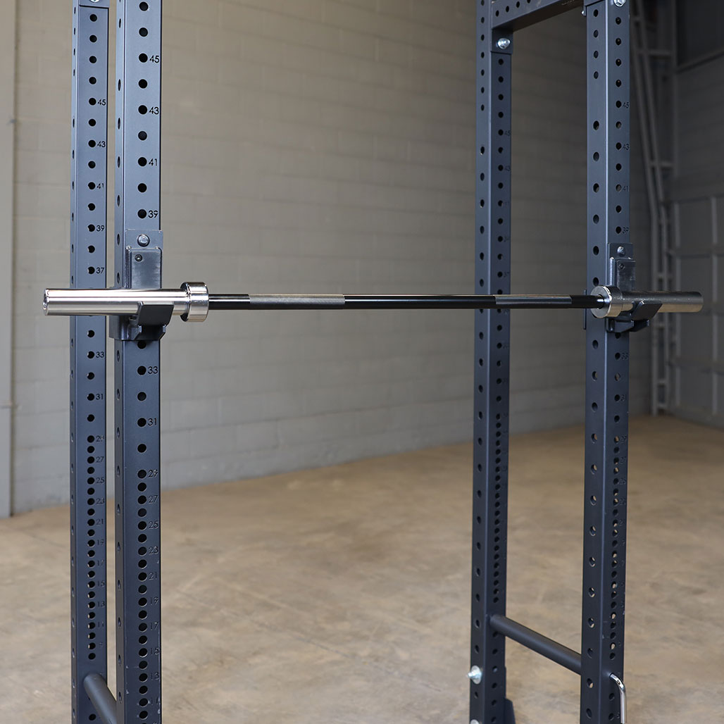 Body-Solid OB72B Oly Bar-6 feet. Black - 30mm grip -space between collars 46", view 3
