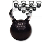 Body-Solid KBZS105Pack Chrome Handle, Rubberized Kettle Bell Set 5-30 Singles, with GDKR50B, view 2