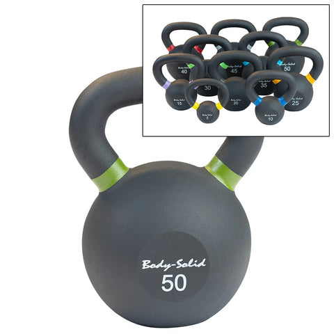 Body-Solid KBR Cast Iron Powder Coated Kettlebells
