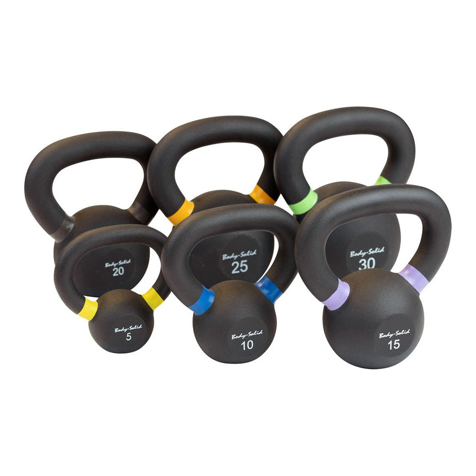 Body-Solid KBR Powder Coated Kettlebell Sets (One of Each), view 3
