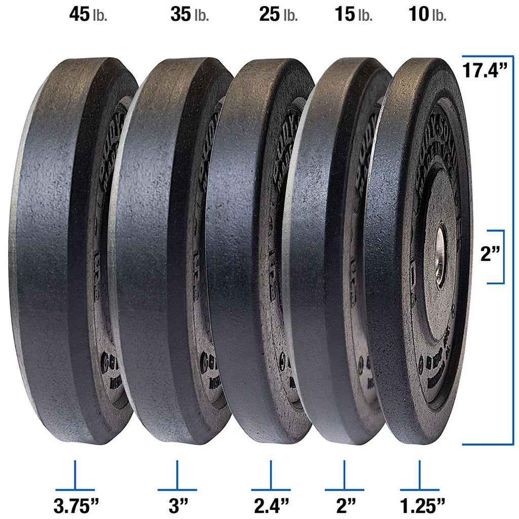 Body-Solid OBPH45 45 lb Premium Bumper Plates - Pair