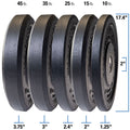 Body-Solid OBPH35 35 lb Black Bumper Plates 17.375", Full Commercial Made in USA