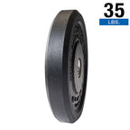 Body-Solid OBPH35 35 lb Black Bumper Plates 17.375", Full Commercial Made in USA, view 3