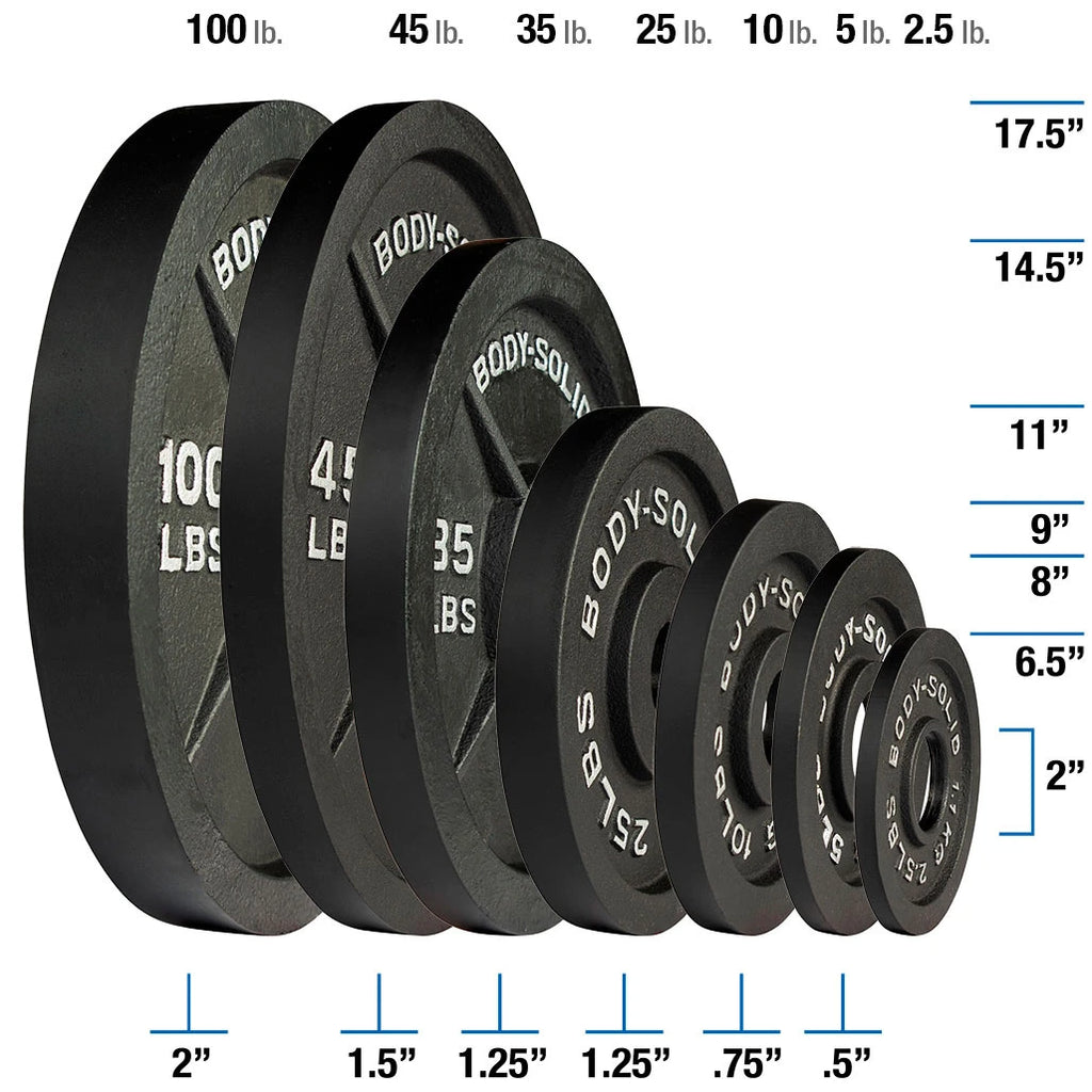 Body-Solid 2.5 lb 2 inch Olympic Plates