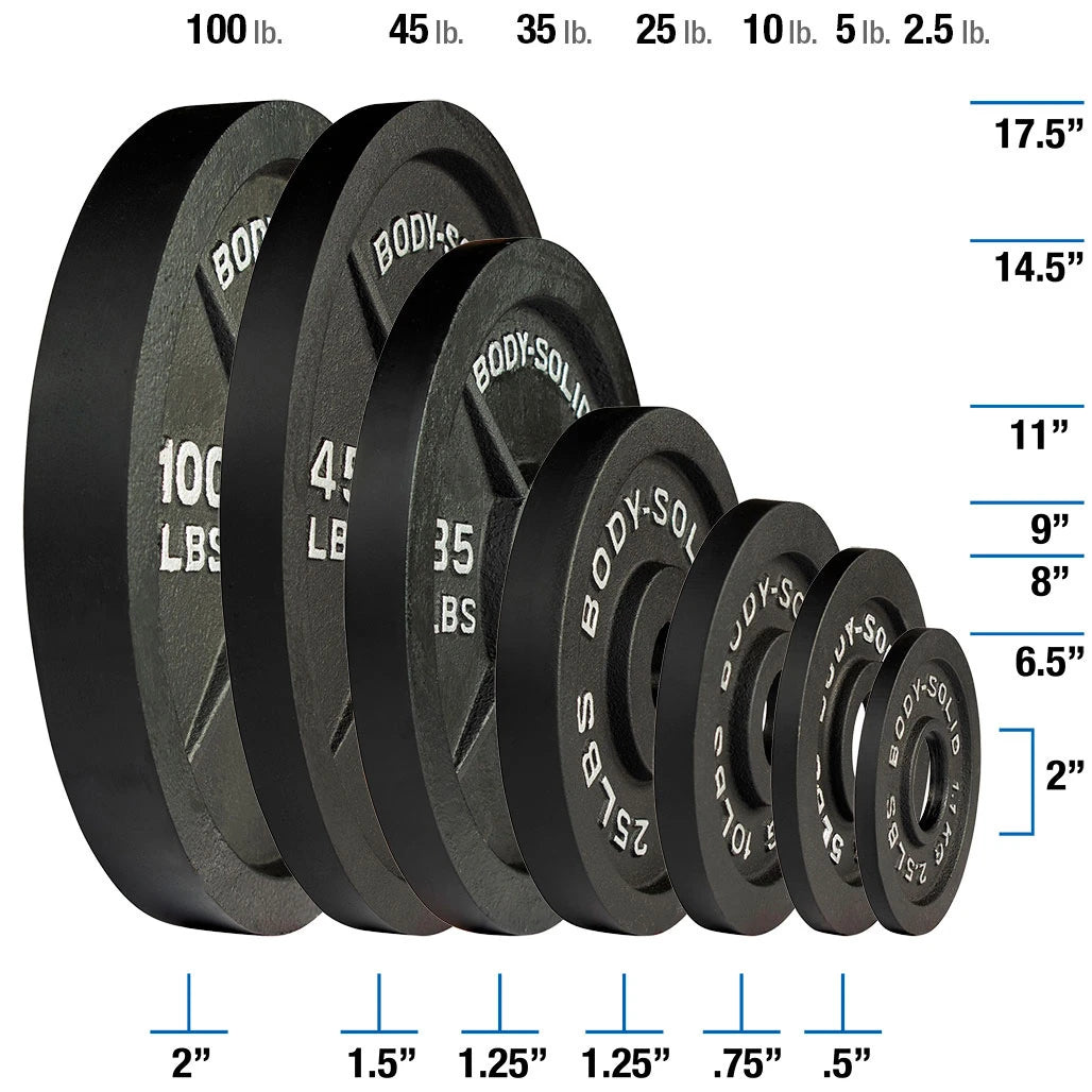 Body-Solid 2.5 lb 2 inch Olympic Plates