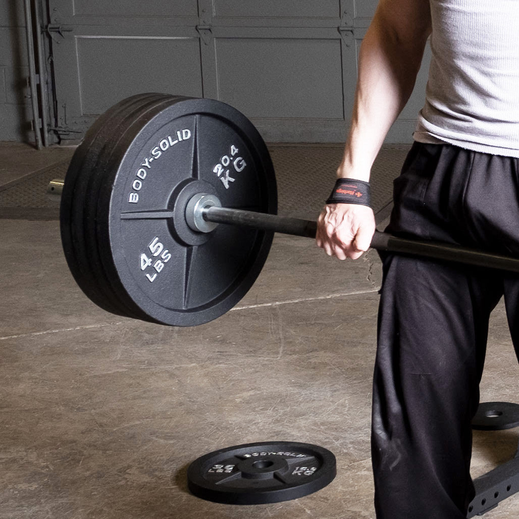 Body-Solid OPB10 Black Cast Oly Plate 10lb, view 2