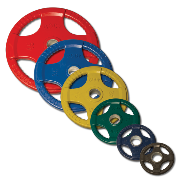 BodySolid GS348Q Series 7 Smith Machine with COLORED Rubber Grip Olympic Set