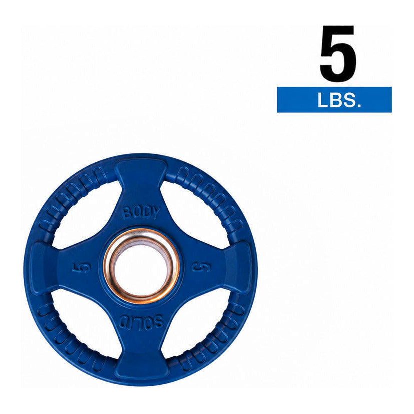 Body-Solid ORC5 Color Grip Plate Dark Blue 5lb, view 2