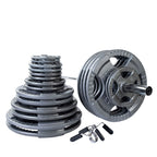 OST Gray Grip Cast Iron Olympic Weight Sets - photo 1