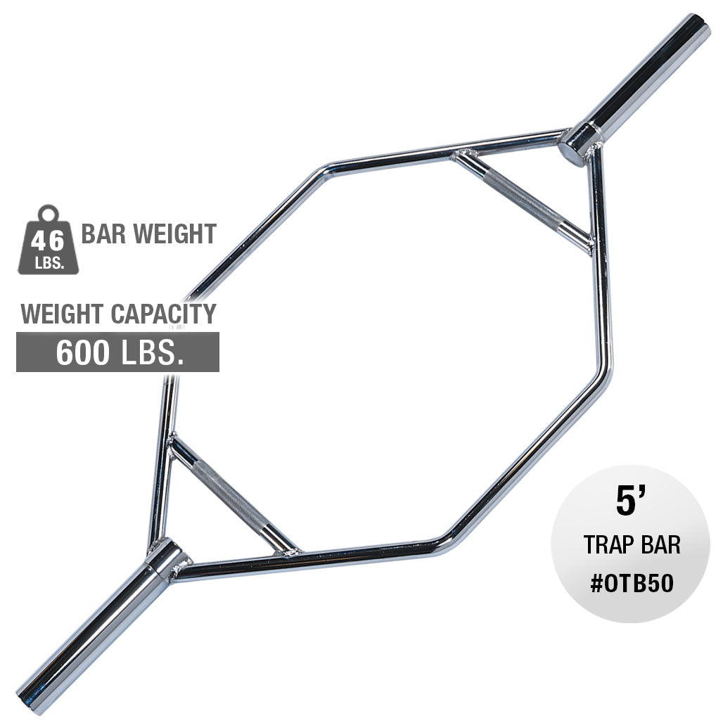 Body-Solid OTB50 Oly Shrug Bar - Handles 25" apart - 25.5mm, view 3