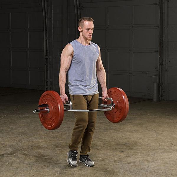 Body-Solid OTB50RH Oly Shrug Bar - Raised Handles, view 5