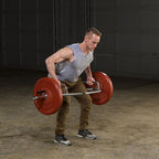 Body-Solid OTB50RH Oly Shrug Bar - Raised Handles, view 4