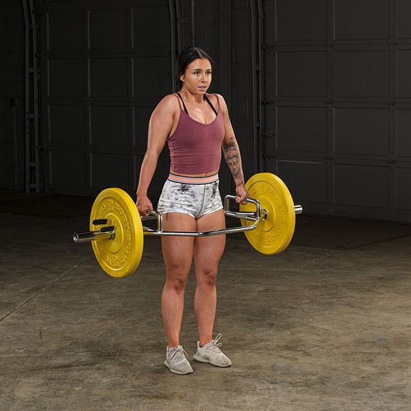 Body-Solid OTB50RH Oly Shrug Bar - Raised Handles, view 6