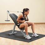Body-Solid PAB21X Powerline Ab Crunch, Tricep Bench, view 4