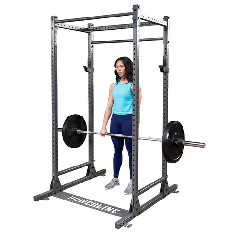 Body-Solid Home Power Rack Bundle: PPR1000 Rack + GFID31B Bench + Rubber Olympic Weight Set