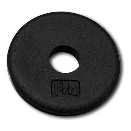 Body-Solid RPB Black Cast Iron Standard 1 inch Plates, view 3